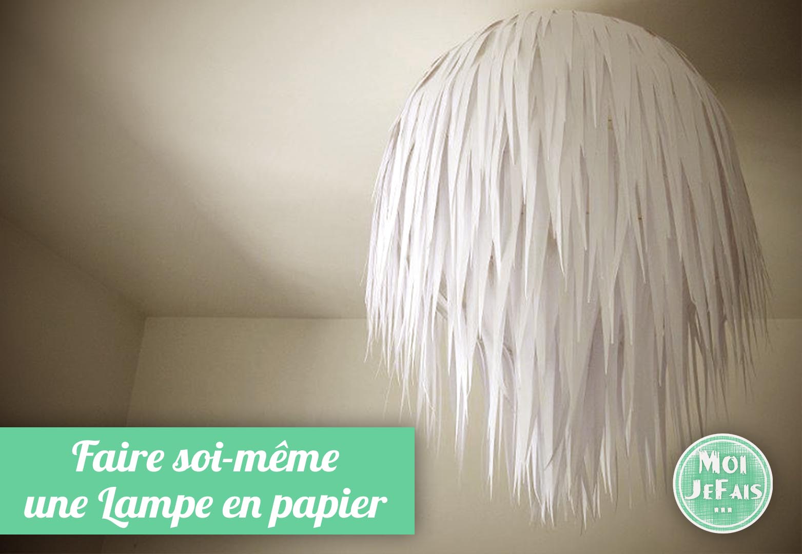 Une suspension sobre et impressionnante La lampe en papier