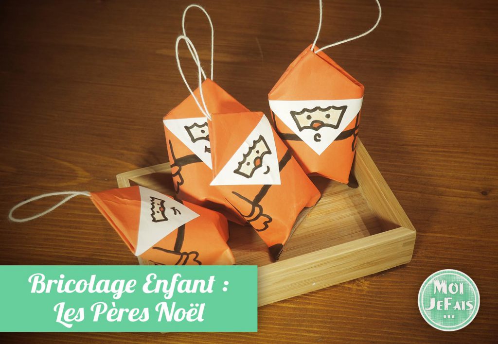 Bricolage Noël avec rouleaux de papier toilette Les Petits Pères Noël